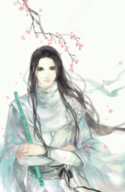 手绘古装美男 插画师:可若大妹砸