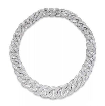 梵克雅宝（Van Cleef & Arpels）设计·NEW OLYMPIA''钻石项链 ，成交价：EUR 108,750， 巴黎佳士得（Christie's）2018秋季拍卖会巴黎珠宝首饰专场