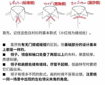 衬衫的褶皱和上色方法，如何画一件完美的白衬衫
画师：珠樹みつね