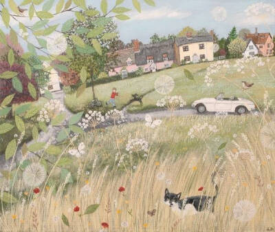 原野上的四季 / Lucy Grossmith 绘画作品