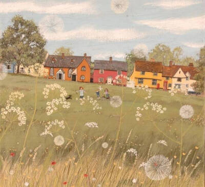 原野上的四季 / Lucy Grossmith 绘画作品