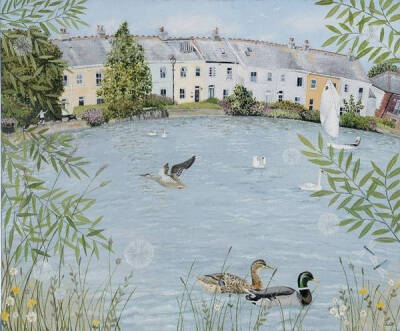 原野上的四季 / Lucy Grossmith 绘画作品