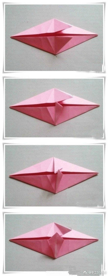 超可爱的小花伞折纸教程。可以学会去哄小朋友~