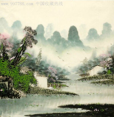 罗玄德 中国画四尺斗方山水画精品