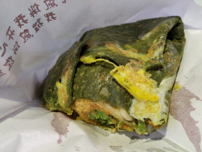 菠菜煎饼果子