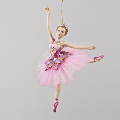 代购 【美国代购】Sugar Plum Ballerina芭蕾舞树脂圣诞树挂件