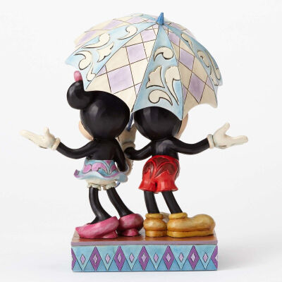 代购 【DISNEY美国代购】预定米奇米妮Rainy Day Romance树脂摆件