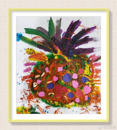 来自网络，侵删，保存住看到的优秀作品。
儿童创意美术，儿童绘画
菠萝菠萝，低龄