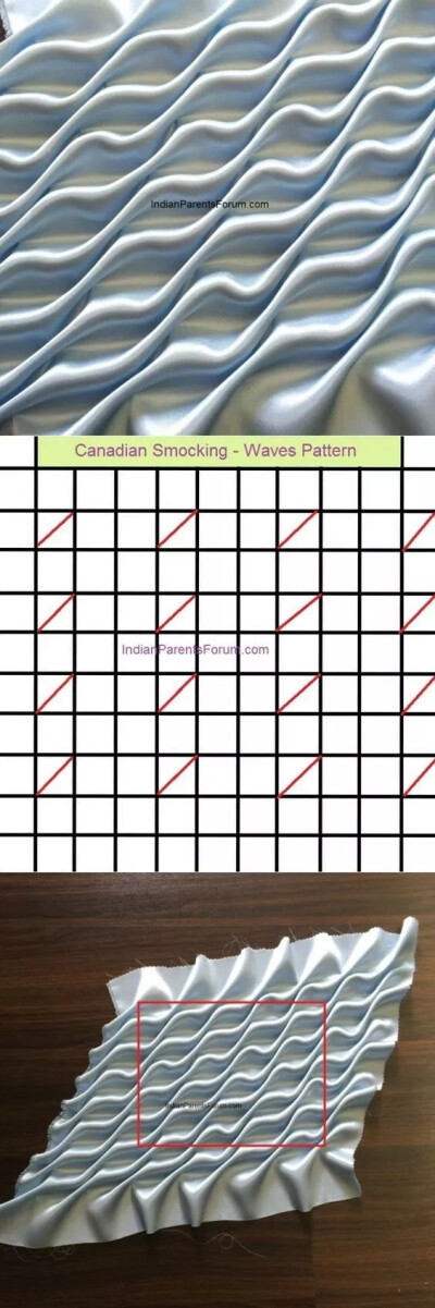 20种衣褶的线迹资料，面料再造必备！
面料再造的手法很多，抽褶是其中必不可少的部分，通过粗细不同的橡皮筋、或绳等线材，用不同的缝制方法缝制在面料上，使平面的面料抽缩在一堆，形成立体感材质。

