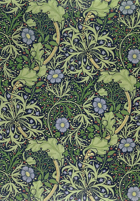 英国艺术家William Morris 的花纹艺术 （威廉·莫里斯，1834. 3.24－1896. 10.3）