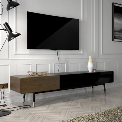 北欧轻奢电视柜小户型现代简约客厅家具简易电视机柜卧室地柜墙柜