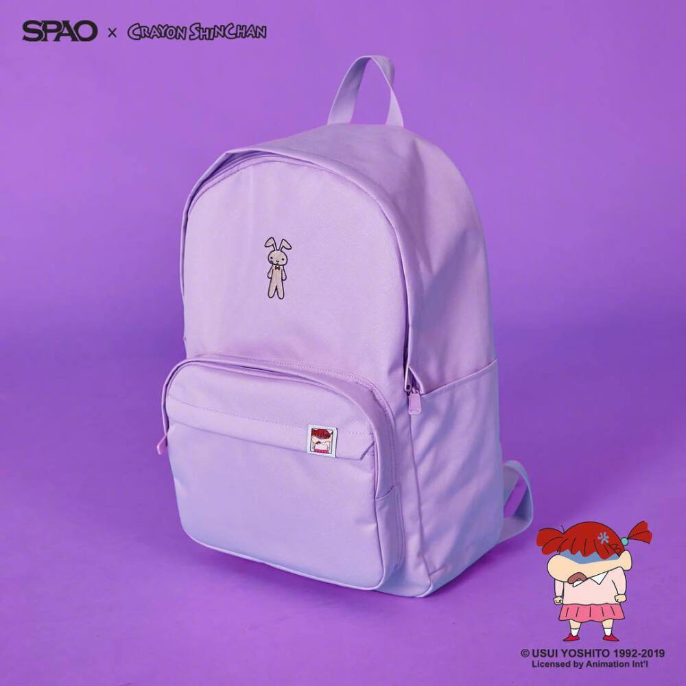 SPAO x 蜡笔小新 系列双肩包有小新，动感超人，园长，妮妮，小白和校车款，真的好可爱啊！