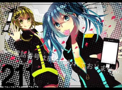 GUMI/初音未来/miku/画师： もちゃ＠ついったはじめました！ /ID:=32456218/GUMIKU/萝葱/脳漿炸裂ガール/脑浆炸裂女孩/当社比P/れるりり