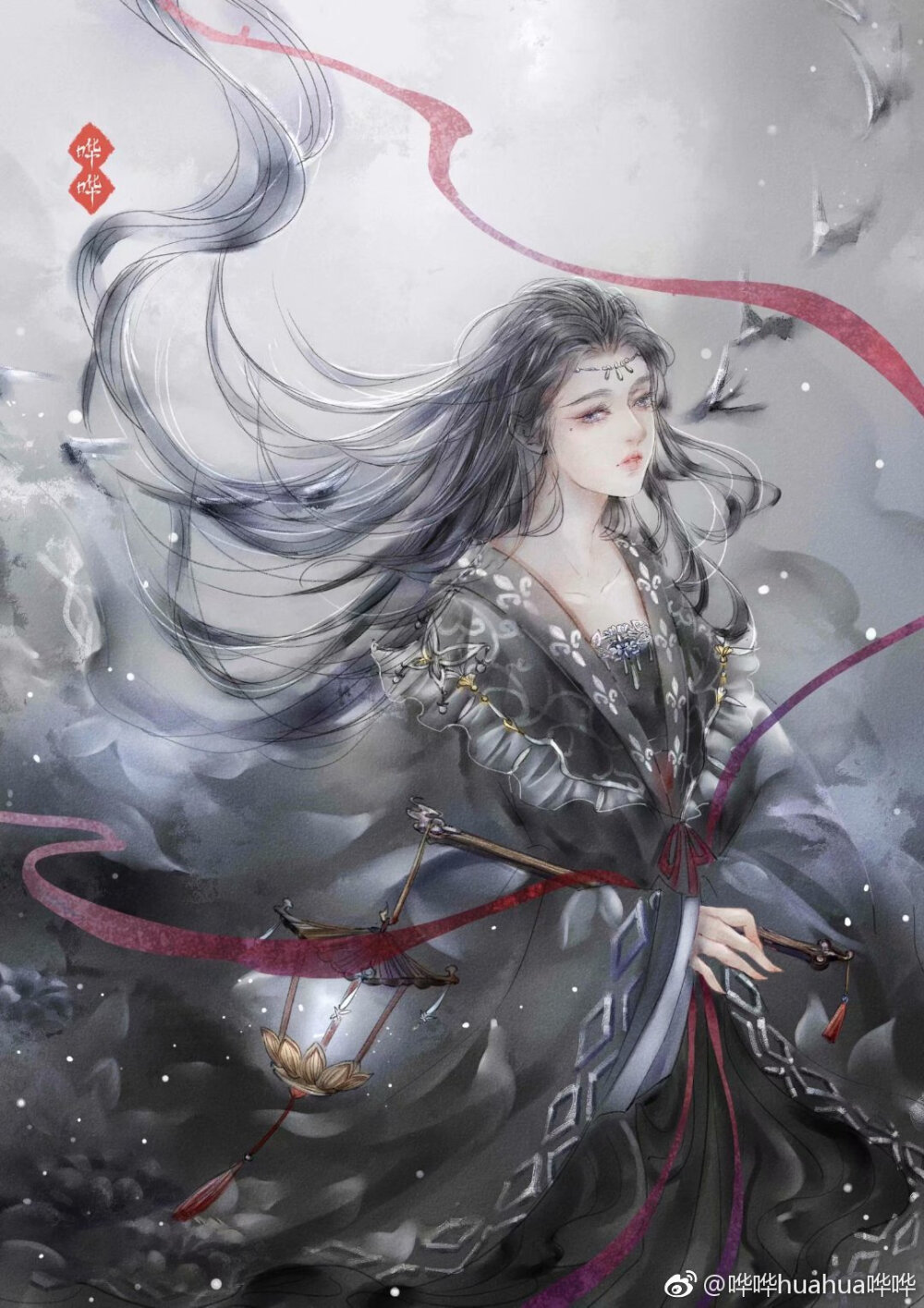 〔古风美人〕绘师：哗哗huahua哗哗