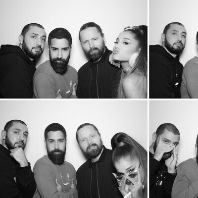 Ariana Grande ins
these men are the faces behind most of the songs that have shaped n molded ur whole life and they came to our party but nbd (oh and savan wore glitter for me so) #mxm (wait i have mo…