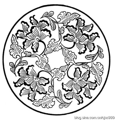 宝相花团花传统吉祥纹样 图源见水印