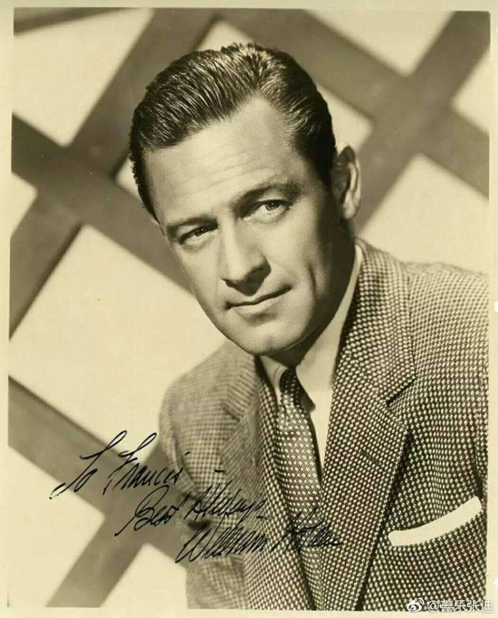 威廉霍尔登
William Holden 1918-1981年
美国演员