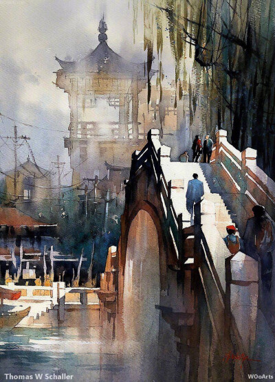 来自水彩画家 Thomas W Schaller 绘画作品 | thomasschaller.com ​​​