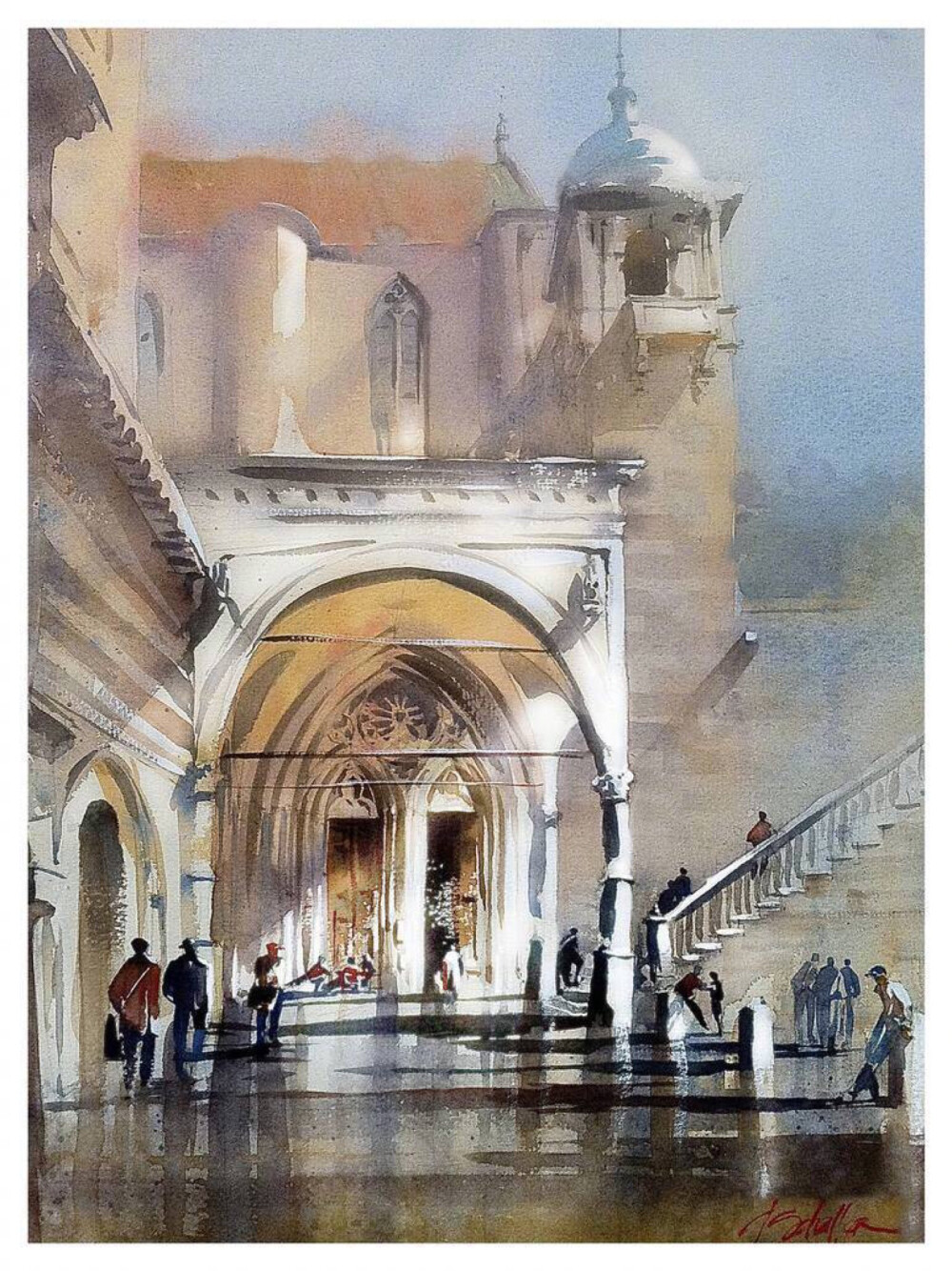 来自水彩画家 Thomas W Schaller 绘画作品 | thomasschaller.com ​​​