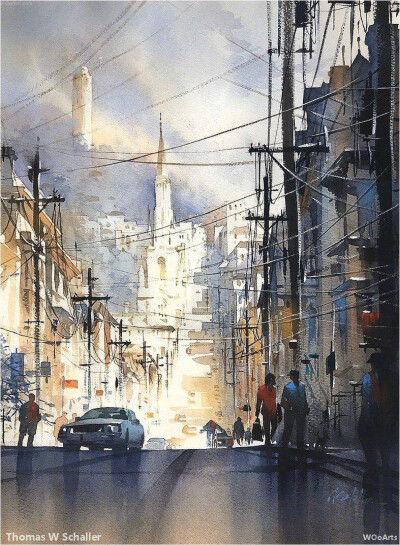 来自水彩画家 Thomas W Schaller 绘画作品 | thomasschaller.com ​​​