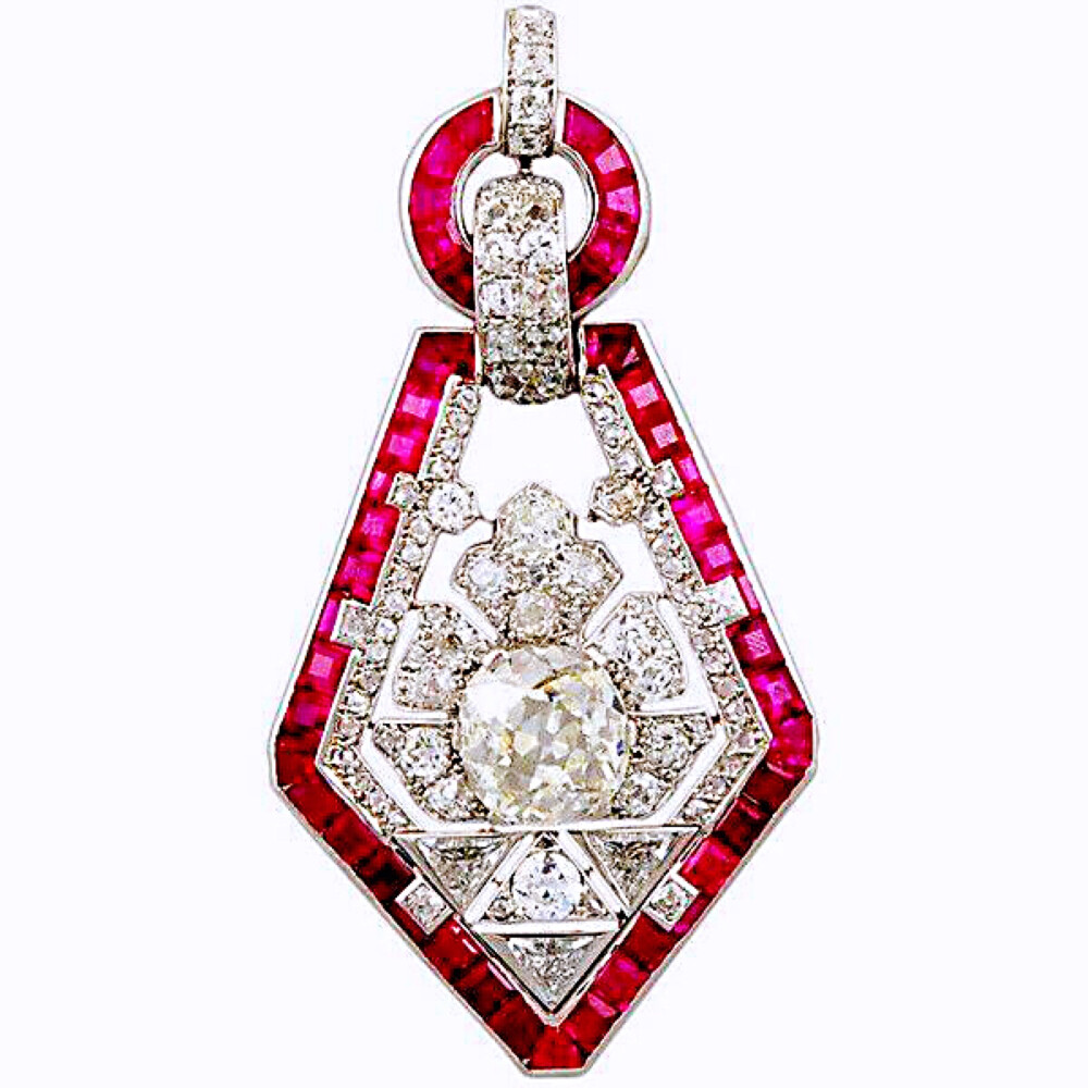 装饰艺术（Art deco）风格珠宝欣赏。