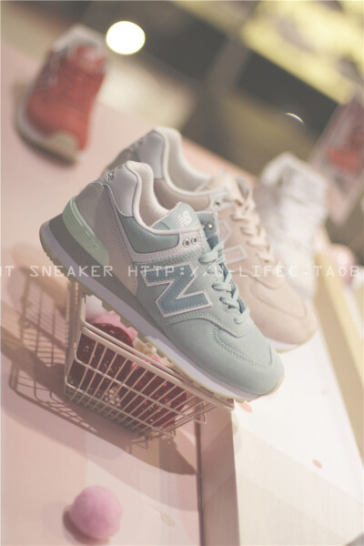 New Balance/NB情人节女鞋 丝绸鞋带复古跑步鞋 WL574TAB/TAC/TAD