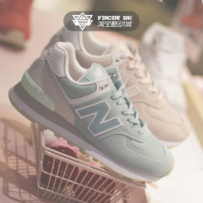 New Balance/NB情人节女鞋 丝绸鞋带复古跑步鞋 WL574TAB/TAC/TAD