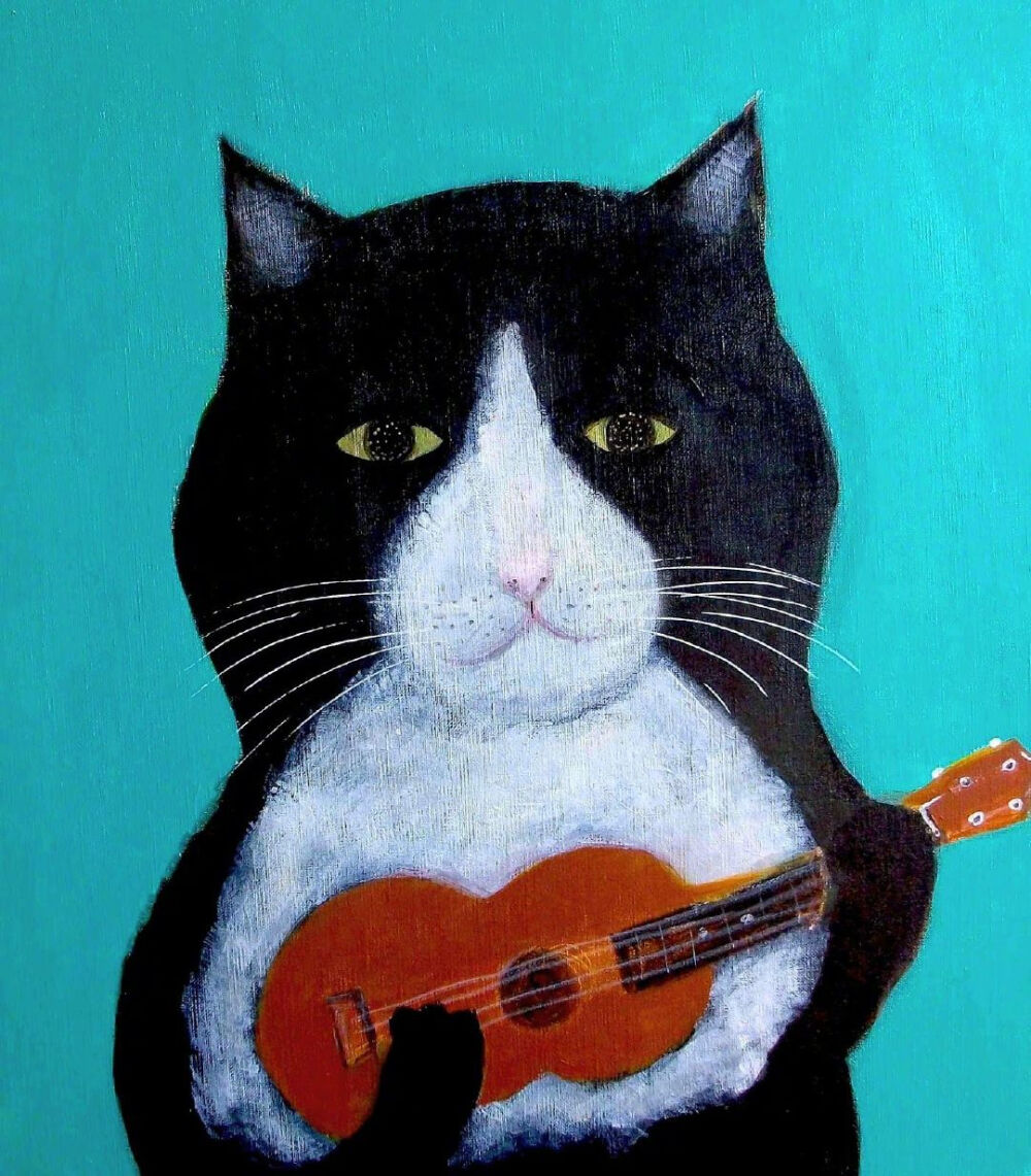 日本画家pepeshimada画笔下的猫咪wwwsnapppcompepeshimada