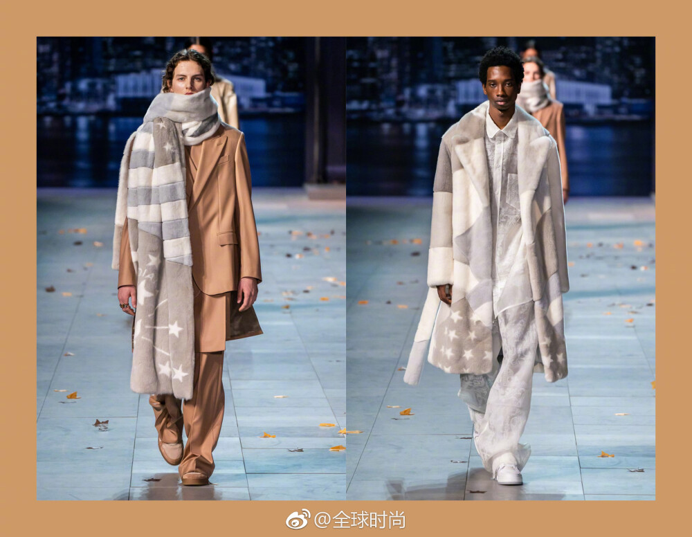 Louis Vuitton 2019男士秋冬系列Ⅰ从充满童真的卡通图案，到标志和平的地图旗帜，此次设计旨在传达起源与统一的初衷；形成巴洛克浮雕的压花和石灰色的巨型围巾，都是这次我最爱的亮点！里面有你喜欢的设计吗？