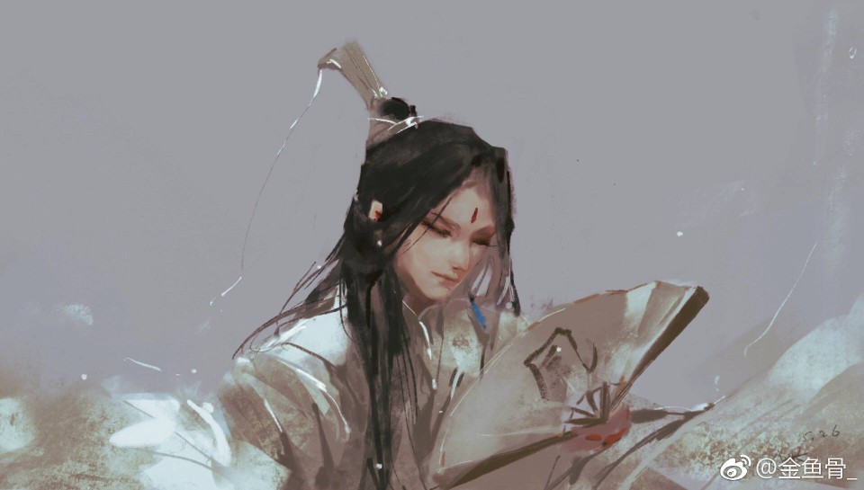  古风 古韵 中国风 手帐素材 插画 手绘 彩绘 头像
微博：金鱼骨_