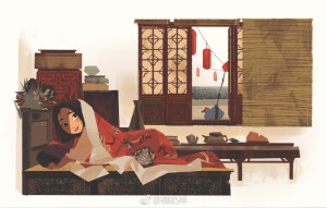 @椰奶神
给Disney做的木兰的童书 “Mulan's Lunar New Year ”
致春节。 ​​​