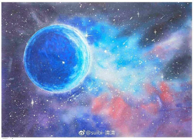 儿童画 写生 速写 重彩 色彩 黑白 创意 水彩 星空 极光 北极光 月球 星球 星夜 月夜 山 湖水 城市