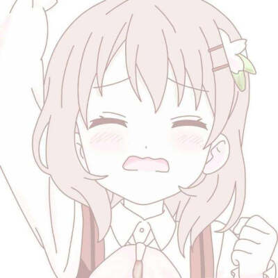 动漫女头像可爱粉色