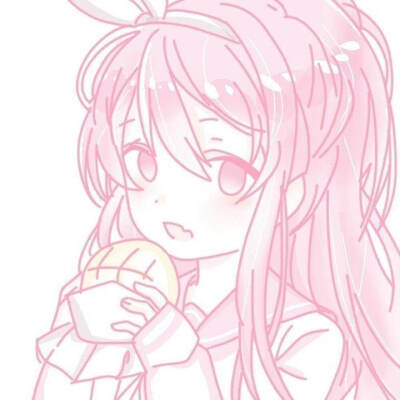 动漫女头像可爱粉色