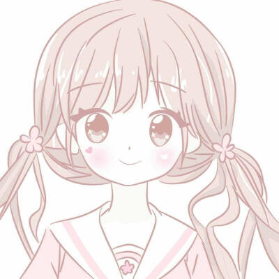 动漫女头像可爱粉色