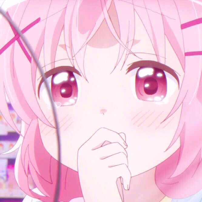动漫女头像可爱粉色