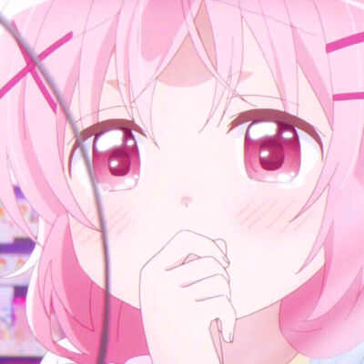 动漫女头像可爱粉色