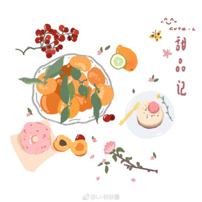 Q萌 美食 手帐素材 插画 手绘 彩绘 头像 壁纸
微博：LJ_秋秋酱