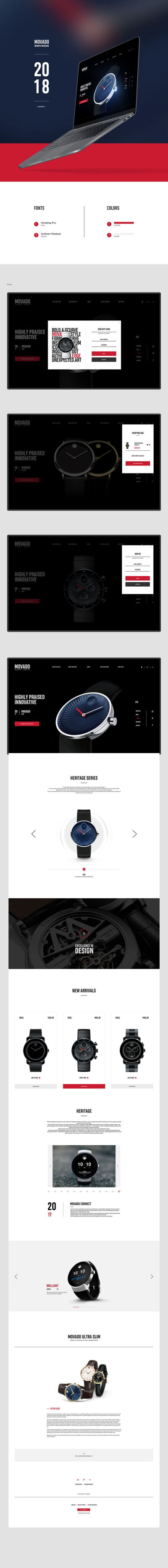 Movado Website Redes...