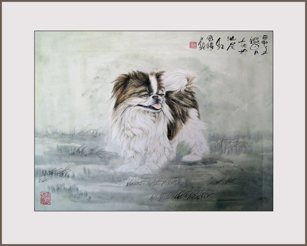 工笔画《犬.》