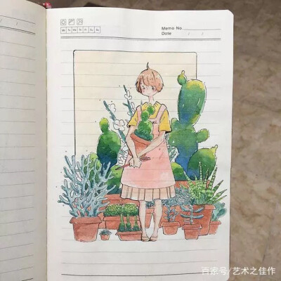 水彩画（格子本）