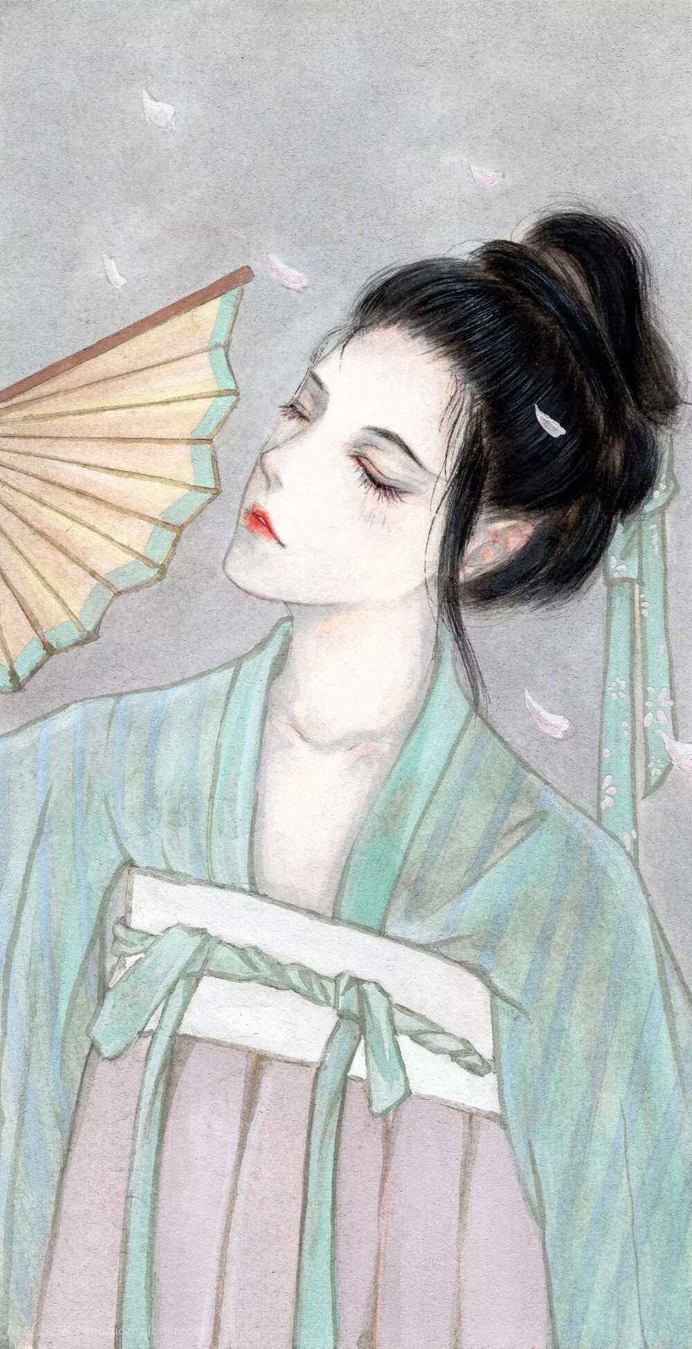 古风古韵中国风手帐素材插画手绘彩绘头像壁纸