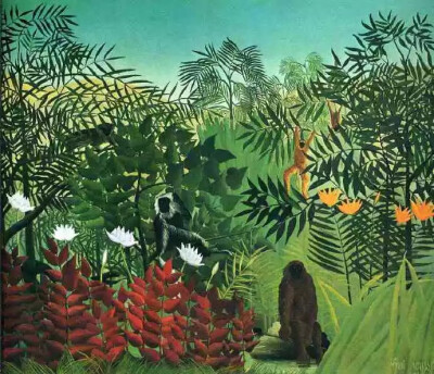 法国著名画家 Henri Julien Félix Rousseau 绘画作品  
 他的代表作有《村中散步》《税卡》《战争》《睡着的吉普赛姑娘》等。他的画没有师授，完全靠自学成功。人们称他为“星期日画家”。这类画家出于完全喜欢画而…