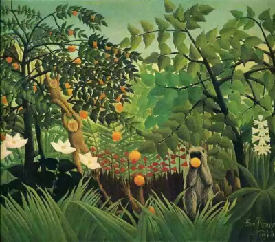 法国著名画家 Henri Julien Félix Rousseau 绘画作品  
 他的代表作有《村中散步》《税卡》《战争》《睡着的吉普赛姑娘》等。他的画没有师授，完全靠自学成功。人们称他为“星期日画家”。这类画家出于完全喜欢画而…