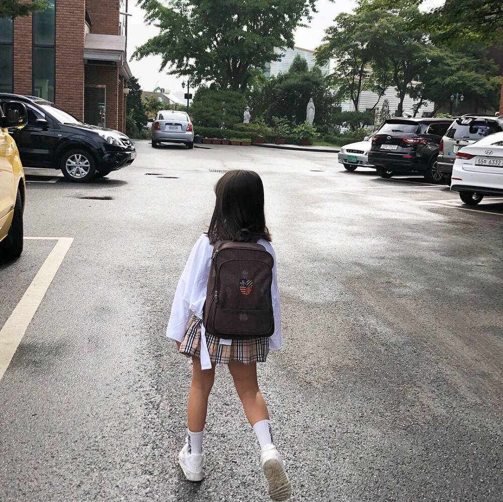 萌娃萝莉金恩星女头背影软妹