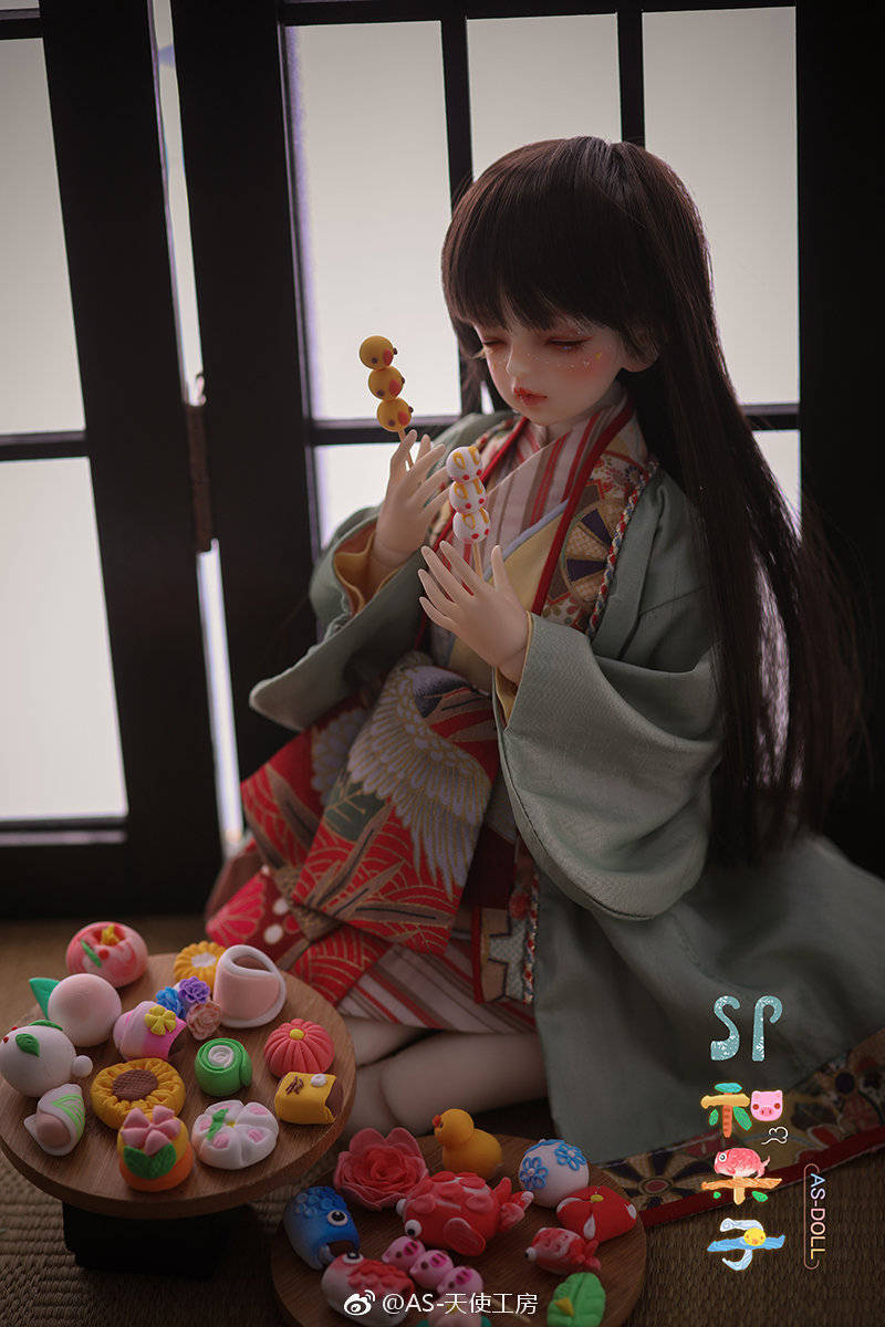 娃娃bjd #AS和果子# 食物擬人系列 萌萌噠和果子
圖源微博:AS–天使工房