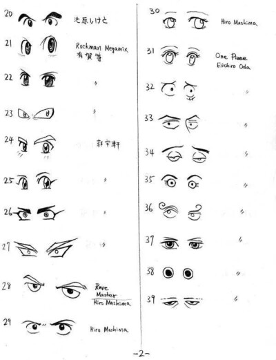 150款动漫眼睛的绘画