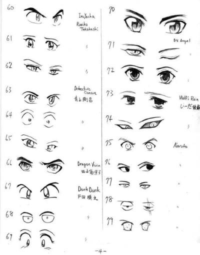 150款动漫眼睛的绘画