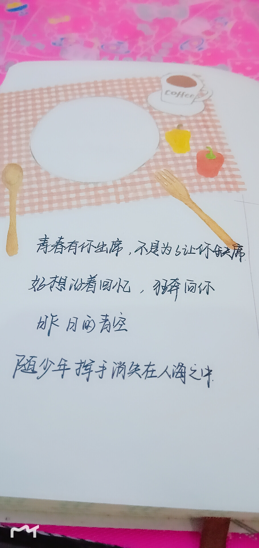 手写的青春字里行间
