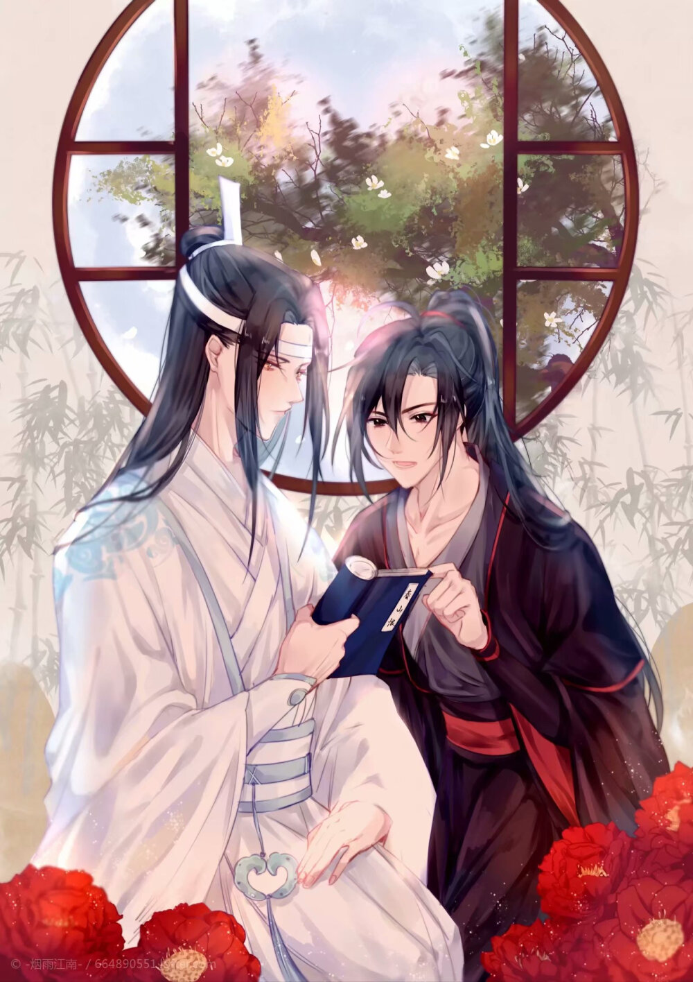 魔道祖师忘羡画师烟雨江南